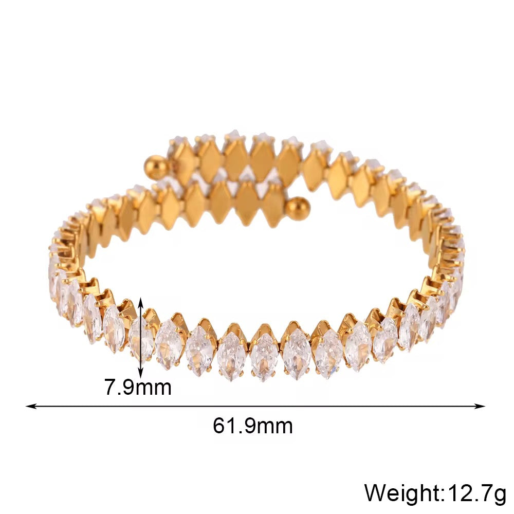 Starlight Crown Bangle