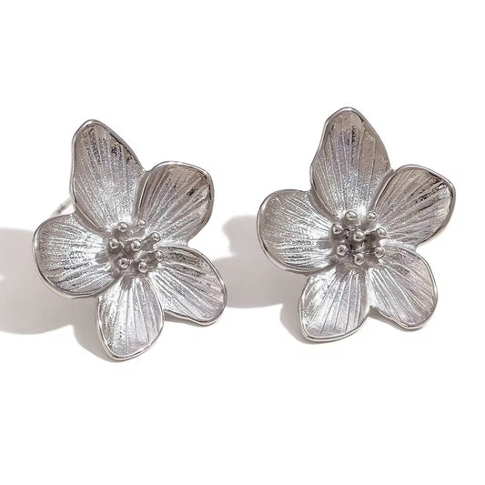 Blossom Bloom Studs – Silver