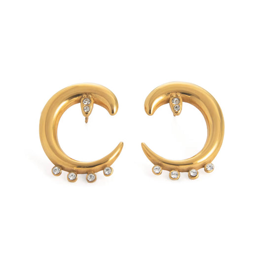Luna Drop Earrings – Gold