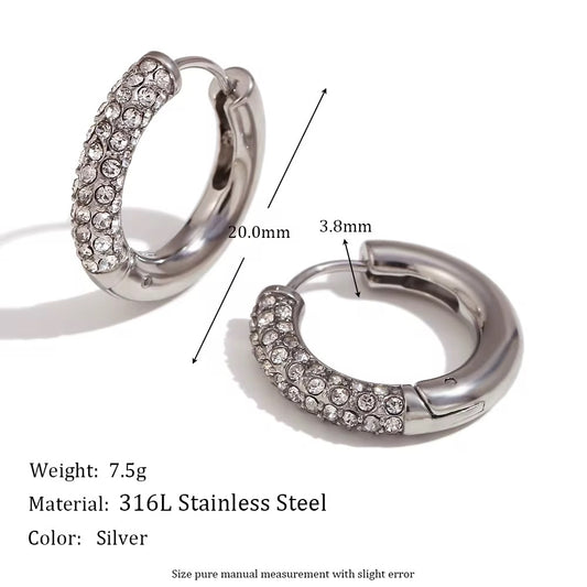 GlowLoop Hoops – Silver