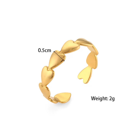 Sweetheart Stack Ring